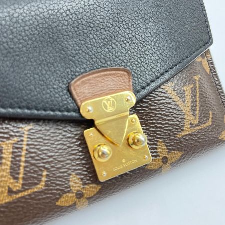  LOUIS VUITTON ルイヴィトン ポルトフィユパラスコンパクト モノグラム 3つ折り財布 M67479 ブラック×ブラウン