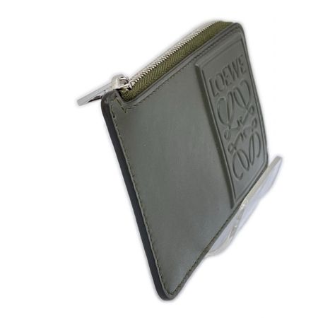  LOEWE ロエベ カードケース コインケース 箱・布袋付 グリーン カーキ