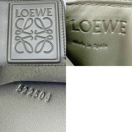  LOEWE ロエベ カードケース コインケース 箱・布袋付 グリーン カーキ