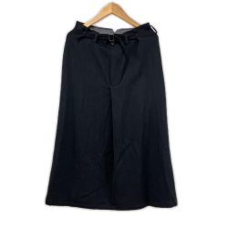 ◆◆ Y's ワイズ ワイドフレアシルエット スカート レディース ブラック Bランク