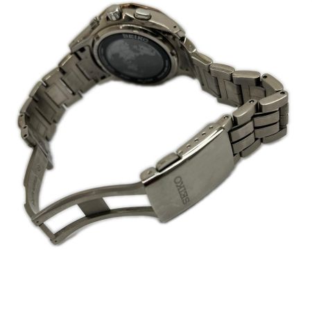  SEIKO セイコー 腕時計 電波ソーラー ステンレススチール 8B53-0AA1 シルバーブラウン系