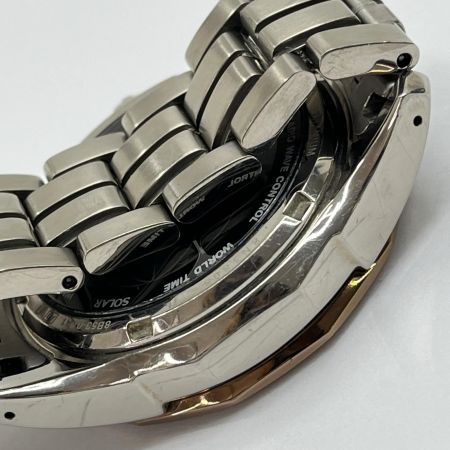  SEIKO セイコー 腕時計 電波ソーラー ステンレススチール 8B53-0AA1 シルバーブラウン系