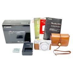  CANON キャノン コンパクトデジタルカメラ シルバー 箱・ケース付 Powershot G9X Bランク