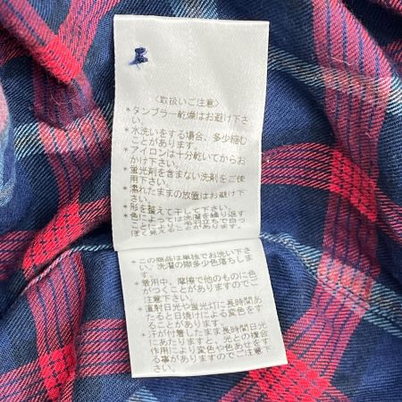  Vivienne Westwood ヴィヴィアン・ウエストウッド 長袖シャツ ネルシャツ チェック レッド ネイビー サイズ44 レッド