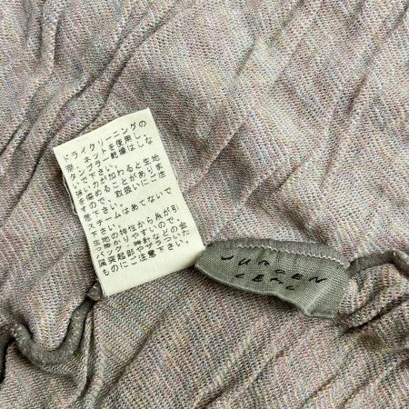  JURGEN LEHL ヨーガンレール カーディガン Mサイズ レディース グレー×ピンク