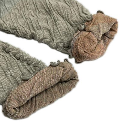  JURGEN LEHL ヨーガンレール カーディガン Mサイズ レディース グレー×ピンク