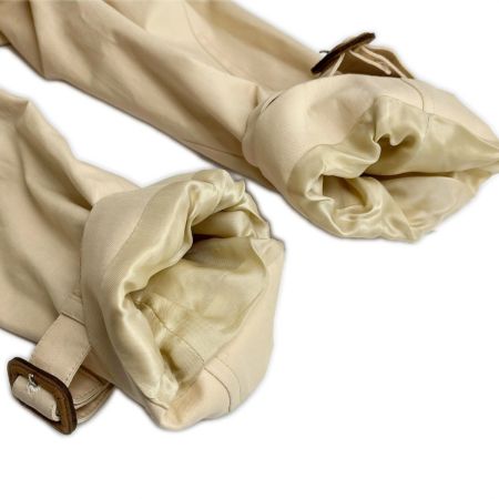  MACKINTOSH ロングコート Mサイズ 裏地白黒チェック クリーム ベージュ ホワイト系 クリーム