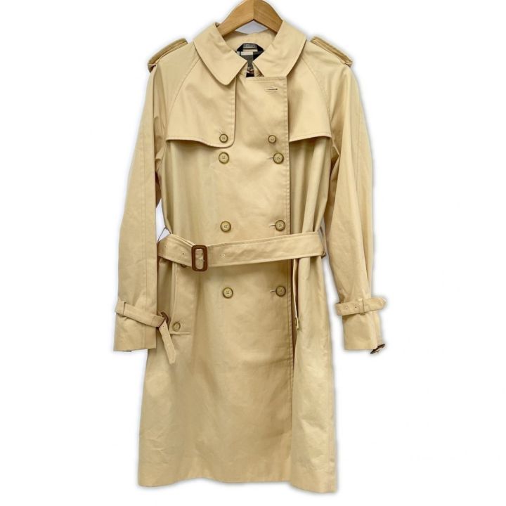 MACKINTOSH ロングコート Mサイズ 裏地白黒チェック クリーム ベージュ 