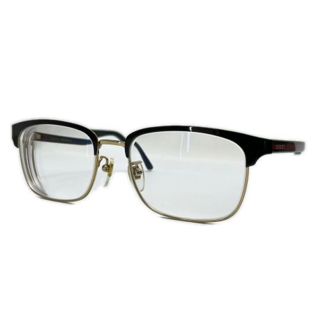  GUCCI グッチ 眼鏡 ケース付 度入り GG09340A ブラック×グリーン