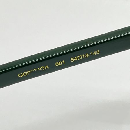  GUCCI グッチ 眼鏡 ケース付 度入り GG09340A ブラック×グリーン