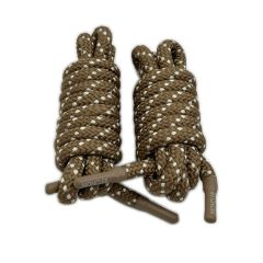  MONCLER モンクレール シューレース 靴紐 ドット柄 2本セット ブラウン Bランク