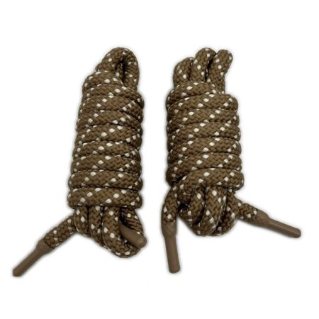  MONCLER モンクレール シューレース 靴紐 ドット柄 2本セット ブラウン