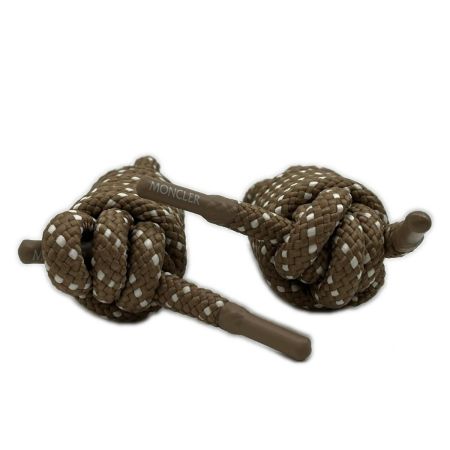  MONCLER モンクレール シューレース 靴紐 ドット柄 2本セット ブラウン