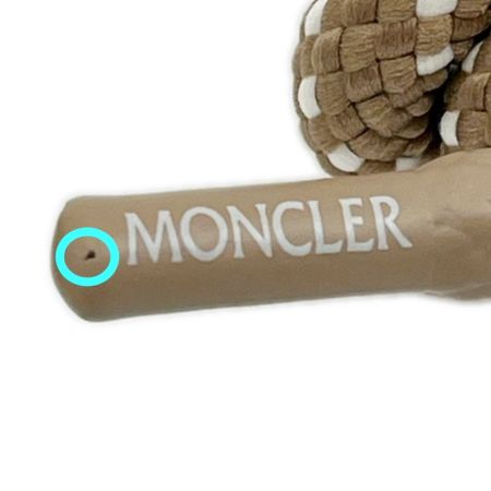  MONCLER モンクレール シューレース 靴紐 ドット柄 2本セット ブラウン