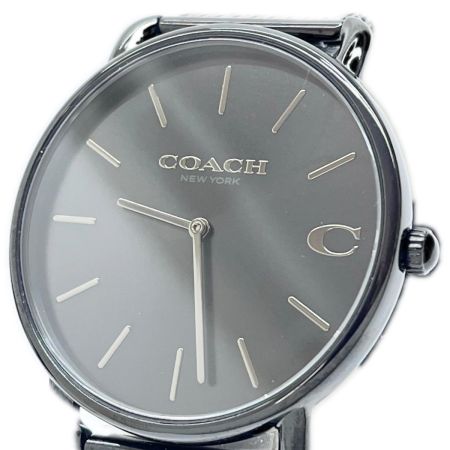  COACH コーチ 腕時計 クォーツ ステンレススチール ブラック チャールズ 箱・取説付