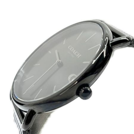  COACH コーチ 腕時計 クォーツ ステンレススチール ブラック チャールズ 箱・取説付