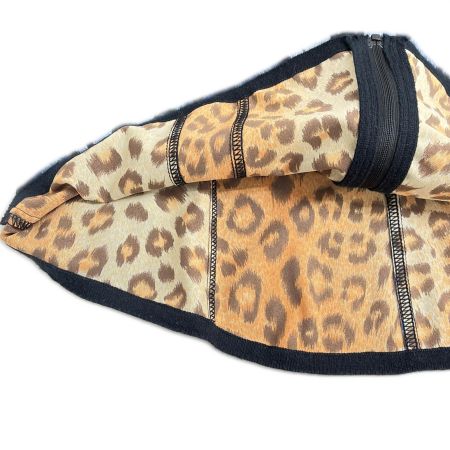  ITALIYA イタリヤ 伊太利屋 ジップカーディガン 11号 豹柄 ヒョウ レディース ミセス ネイビー