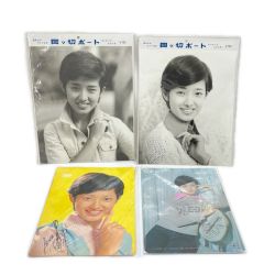 ◆◆  山口百恵 グッズまとめ 4枚セット 下敷き ピンナップ サイン アイドル Bランク