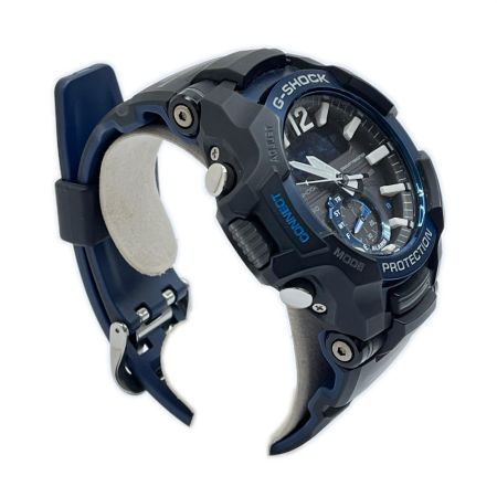  CASIO カシオ 腕時計 マスター オブ G グラビティマスター G-SHOCK ソーラー充電 GR-B100 ラバー ブラック・ブルー