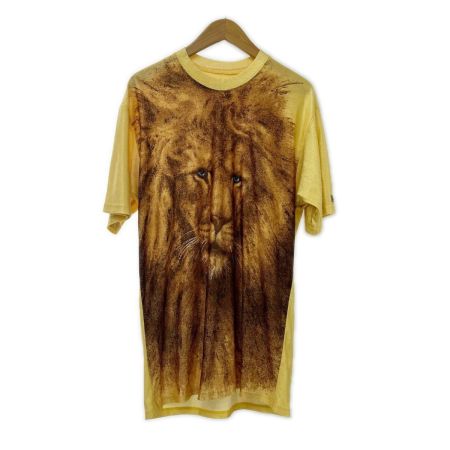  ITALIYA イタリヤ 伊太利屋 カットソー SIZE Free ライオンフェイス レディース ミセス イエロー
