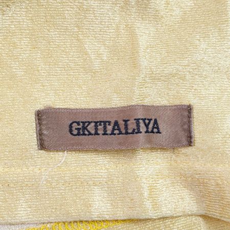  ITALIYA イタリヤ 伊太利屋 カットソー SIZE Free ライオンフェイス レディース ミセス イエロー