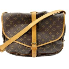  LOUIS VUITTON ルイヴィトン ショルダーバッグ ソミュール35 モノグラム M42254 ブラウン系 Cランク