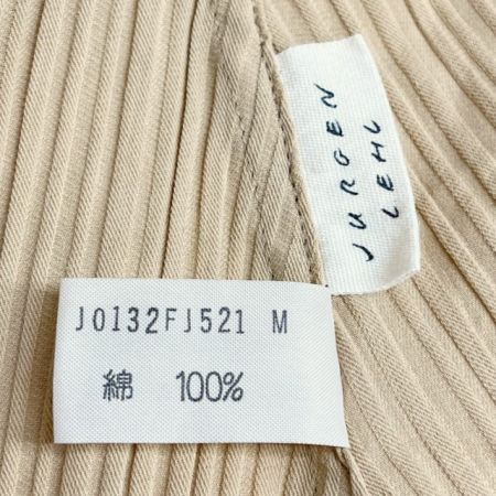  JURGEN LEHL ヨーガンレール カーディガン プリーツ Mサイズ レディース ミセス ベージュ ブラウン