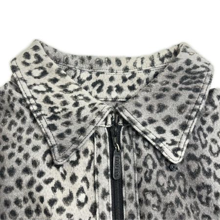  ITALIYA イタリヤ 伊太利屋 半袖カットソー 13号 アニマル柄 ヒョウ柄 2ポッケ レディース ミセス  ライトグレー