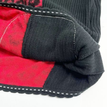  伊太利亜 ITALIYA イタリヤ 半袖カットソー ヒョウ柄 13号 レディース ミセス レッド