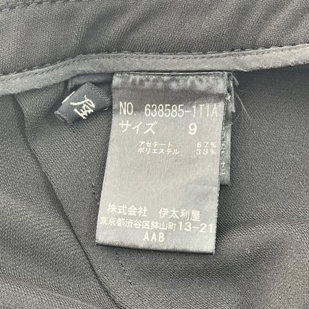  ITALIYA イタリヤ 伊太利屋 パンツ 9号 シシダシキャット レディース ミセス ブラック