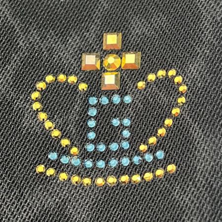  ITALIYA イタリヤ 伊太利屋 パンツ ボトムス 9号 ヒョウ柄 3ライン レディース ミセス ブラック