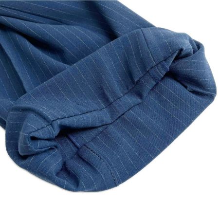  ITALIYA イタリヤ 伊太利屋 パンツ 9号 ストライプ ポッケGK レディース ミセス ブルー