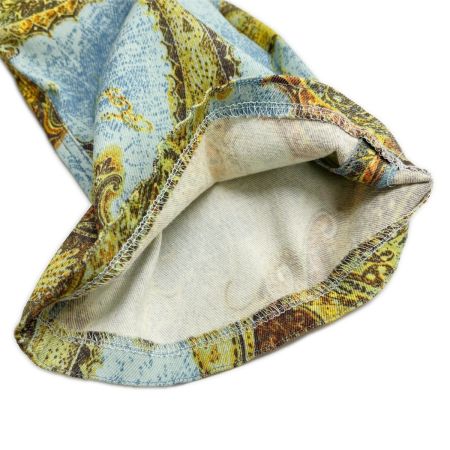  ITALIYA イタリヤ 伊太利屋 パンツ 11号 ビッグペイズリー レディース ミセス スカイブルー