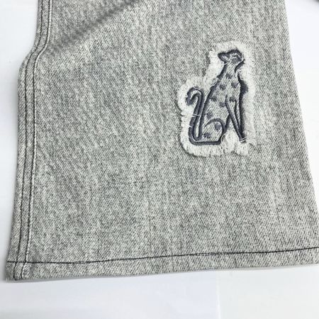  ITALIYA イタリヤ 伊太利屋 パンツ 9号 エレファント ゼブラ ジェラフ ワッペン レディース ミセス ライトグレー