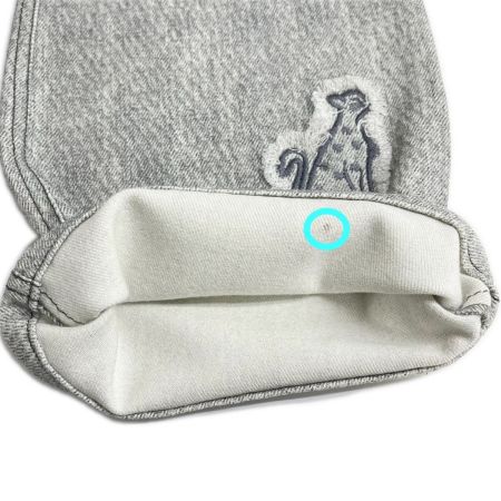  ITALIYA イタリヤ 伊太利屋 パンツ 9号 エレファント ゼブラ ジェラフ ワッペン レディース ミセス ライトグレー