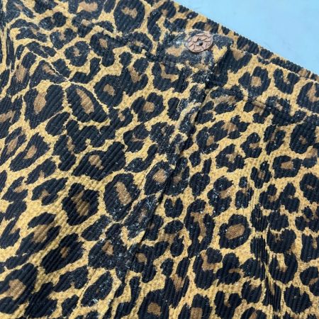  ITALIYA イタリヤ 伊太利屋 パンツ 11号 ヒョウ柄 レディース ミセス 裾スレ有 ブラウン