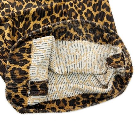  ITALIYA イタリヤ 伊太利屋 パンツ 11号 ヒョウ柄 レディース ミセス 裾スレ有 ブラウン