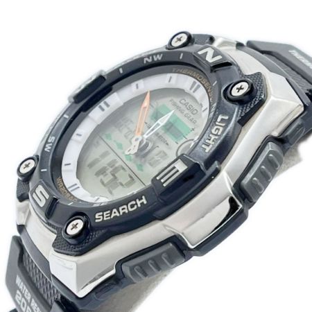  CASIO カシオ FISHING GEAR 腕時計 デジアナウォッチ フィッシングギア クォーツ 本体のみ  AQW-101 ブラック