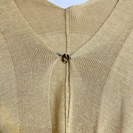  JURGEN LEHL ヨーガンレール カーディガン Mサイズ レディース ミセス ベージュ ブラウン