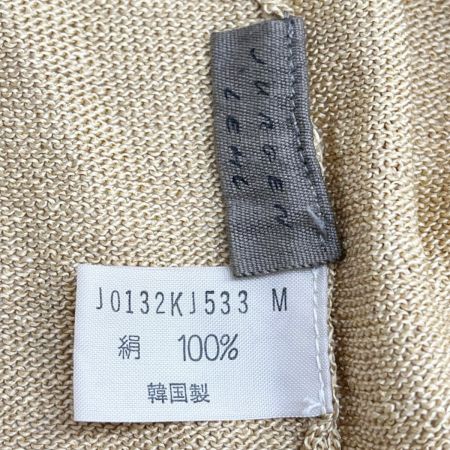  JURGEN LEHL ヨーガンレール カーディガン Mサイズ レディース ミセス ベージュ ブラウン