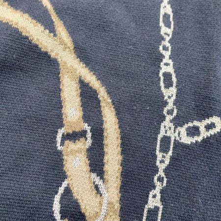  RALPH LAUREN ラルフローレン ニット セーター Mサイズ ベルティングプリント メンズ ネイビー