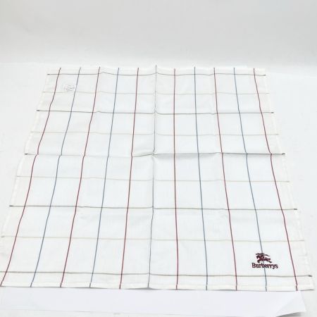  Burberrys バーバリーズ ハンカチ 3枚セット ベージュ ネイビー ホワイト ノバチェック 箱付