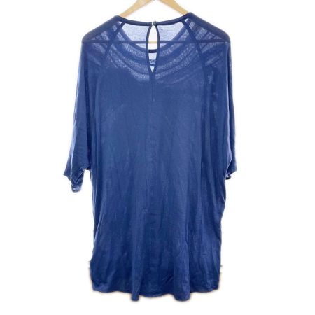  ITALIYA イタリヤ 伊太利屋 チュニック 11号 カラフルリボンレース タグ付 レディース ネイビー