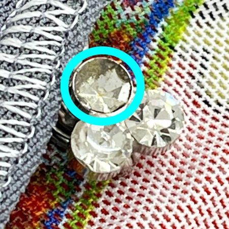  ITALIYA イタリヤ 伊太利屋 カットソー 9号 レーシータートルカーデ風 レディース  レッド×グレー