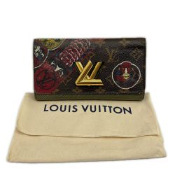 ◆◆ LOUIS VUITTON ルイヴィトン 長財布 ポルトフォイユ･ツイスト 山本寛斎コラボ イニシャル入 M67260 ブラウン系 Cランク