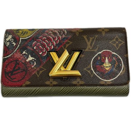  LOUIS VUITTON ルイヴィトン 長財布 ポルトフォイユ･ツイスト 山本寛斎コラボ イニシャル入 M67260 ブラウン系