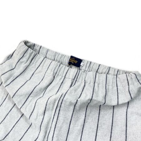  Keboz ケボズ セットアップ Lサイズ ストライプ ベースボール ワッペン  219-1037 ライトグレー