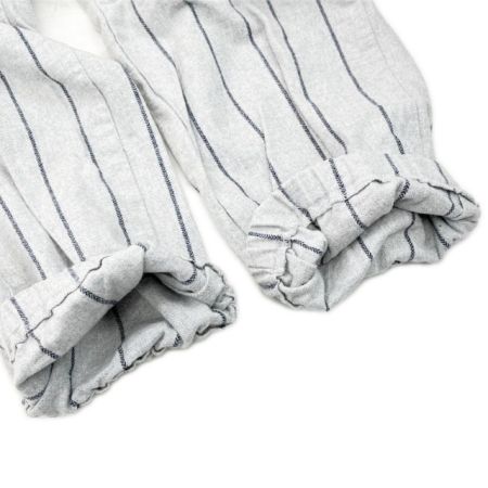  Keboz ケボズ セットアップ Lサイズ ストライプ ベースボール ワッペン  219-1037 ライトグレー