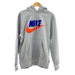 ◆◆ NIKE ナイキ パーカー ロゴ スウェット Mサイズ メンズ  FN3105-063 ライトグレー Sランク