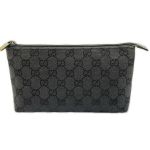 ◆◆ GUCCI グッチ コスメポーチ GG 039･0852 ブラック Cランク